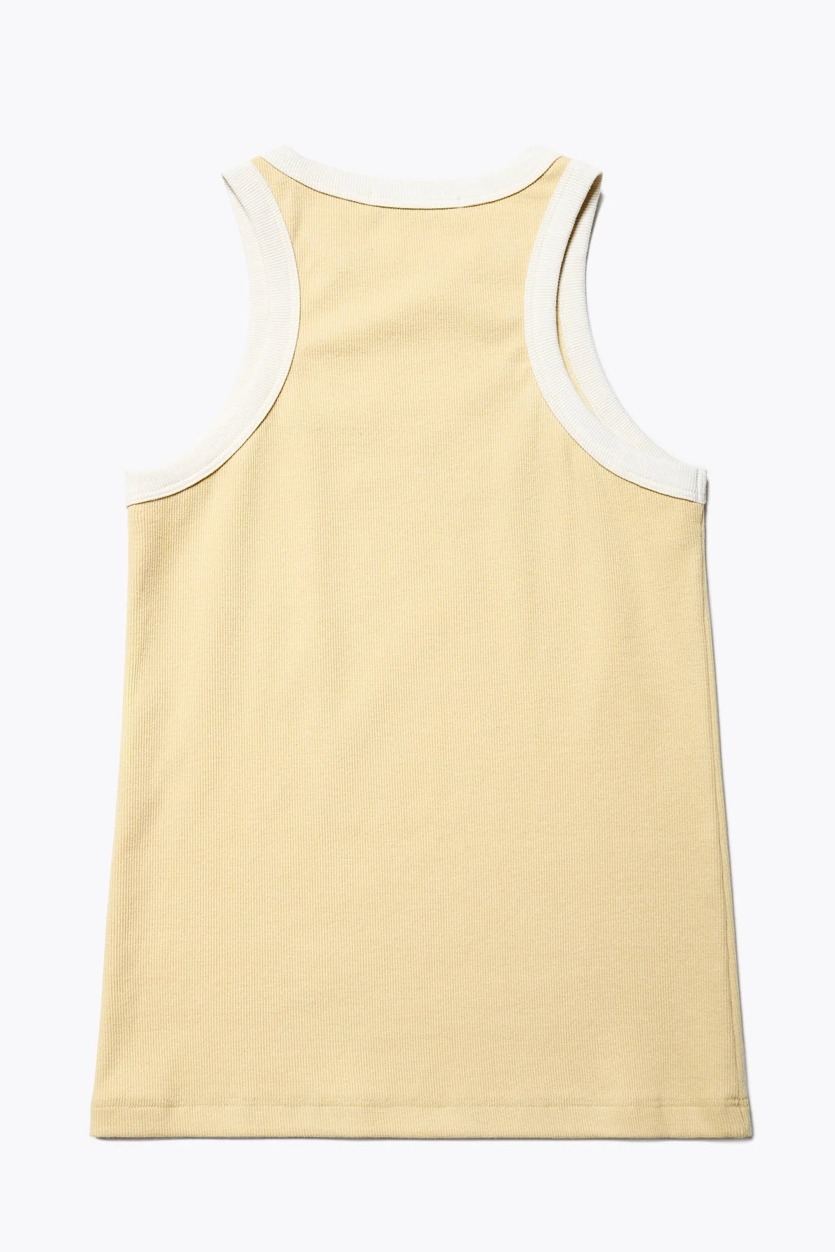 Flux Racer Back Tank - Butter w Ecru Bind