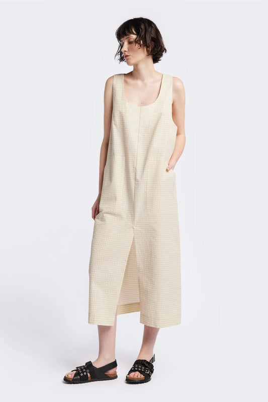 Forces Pinafore Dress - Ecru