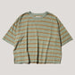 Obelisk Feeder Stripe Tee Olive/Tan Stripe