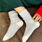 Wool Waffled Socks - Stone/Cream