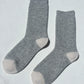 Wool Waffled Socks - Stone/Cream