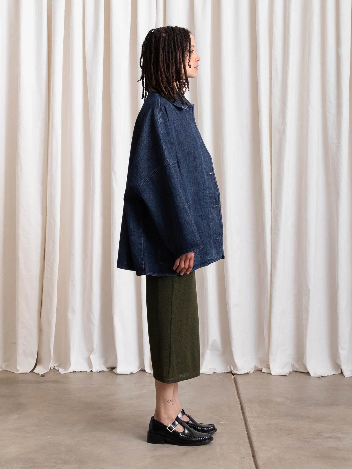 Oversized Shirt Jacket - New Dark Denim