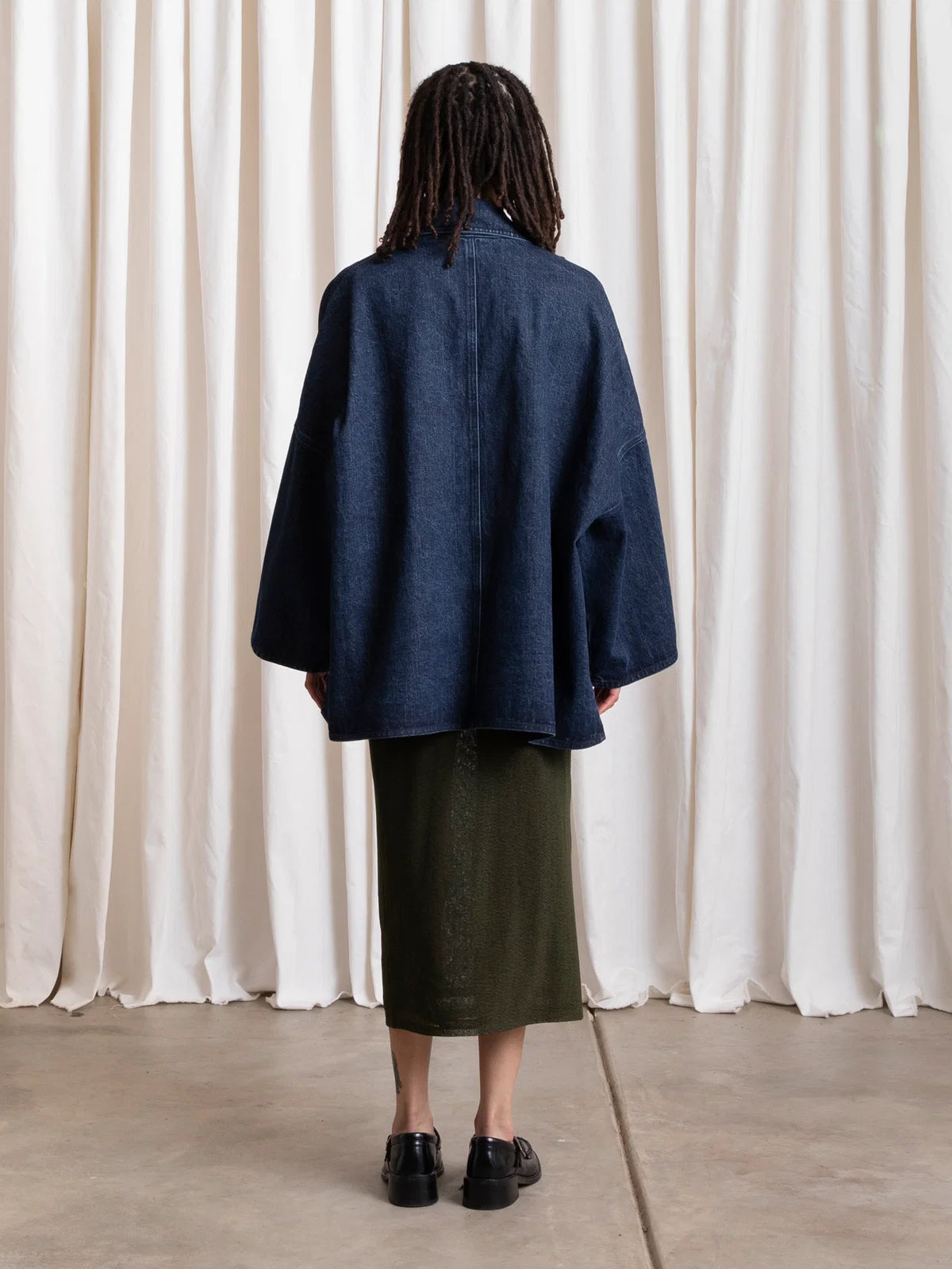 Oversized Shirt Jacket - New Dark Denim