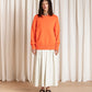 Chunky Cotton Pullover - Neon Orange