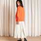 Chunky Cotton Pullover - Neon Orange