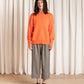 Chunky Cotton Pullover - Neon Orange