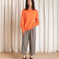 Chunky Cotton Pullover - Neon Orange