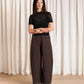 Loose Barrel Pant - Dark Brown