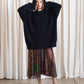 Oversized Cable Knit Sweater - Black