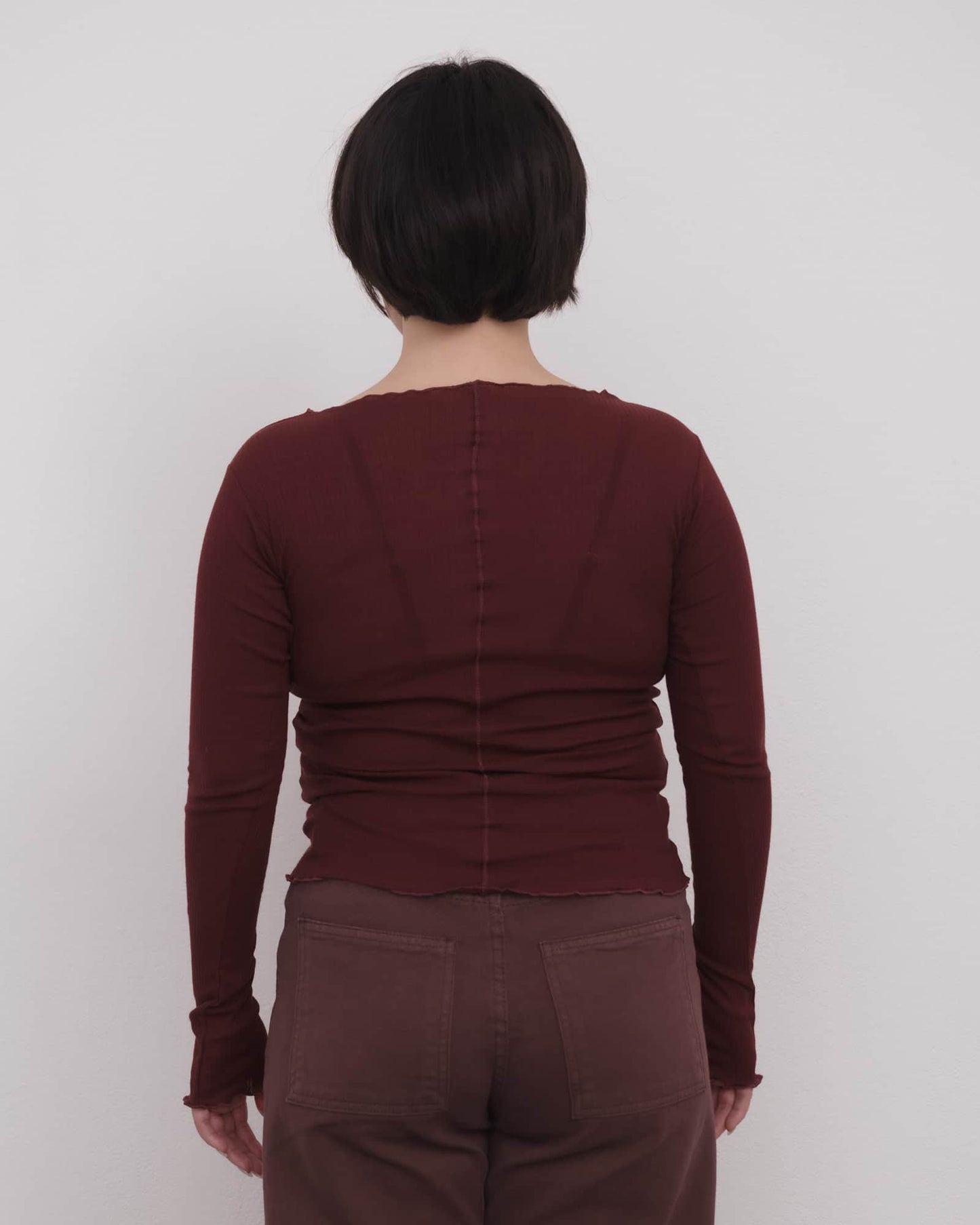 Pama Long Sleeve Tee - Nara Red