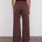 Tajo Wide Pants - Organic Cotton Cata Brown