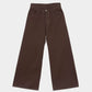 Tajo Wide Pants - Organic Cotton Cata Brown