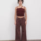 Tajo Wide Pants - Organic Cotton Cata Brown