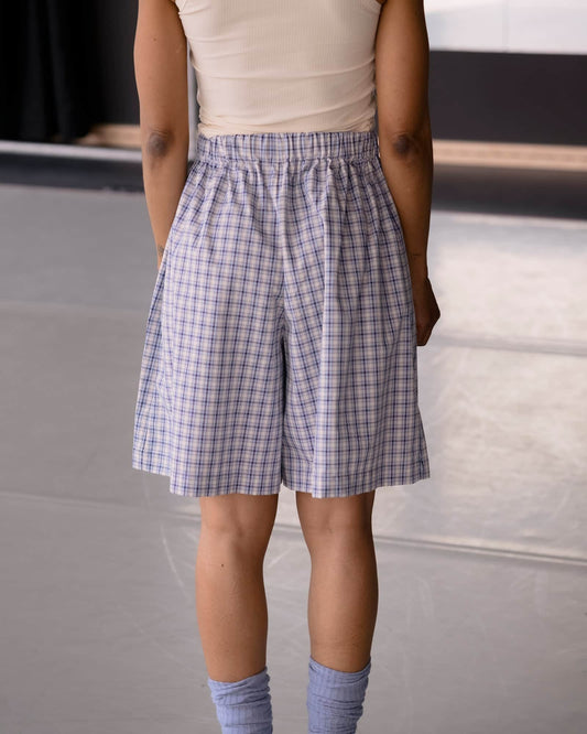 Claude Shorts - Blue Check