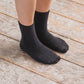 Buckle Overankle Socks - Black