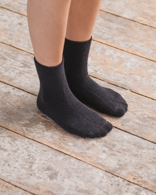 Buckle Overankle Socks - Black