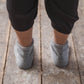 Buckle Overankle Socks - Grey Melange