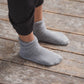Buckle Overankle Socks - Grey Melange