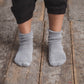 Buckle Overankle Socks - Grey Melange