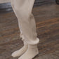 Buckle Overankle Socks - Off White