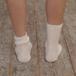 Buckle Overankle Socks - Off White