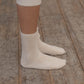 Buckle Overankle Socks - Off White
