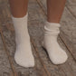 Buckle Overankle Socks - Off White
