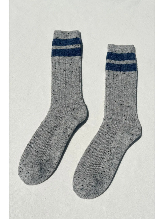 Snow Varsity Socks - Grey/Blue