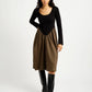 Joan Dress - Black & Khaki