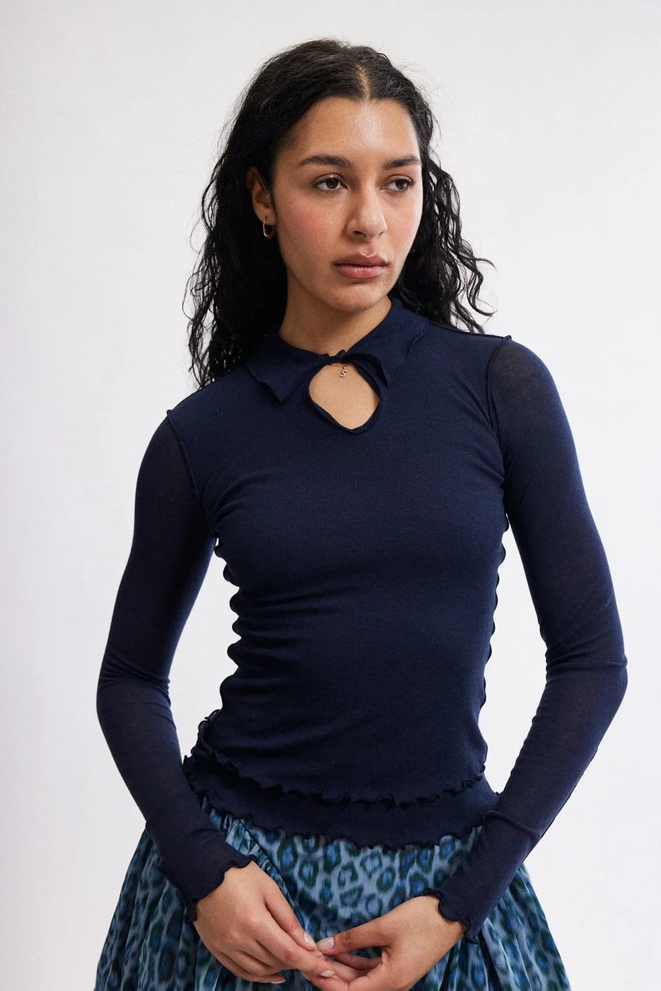 Piper Top in Navy