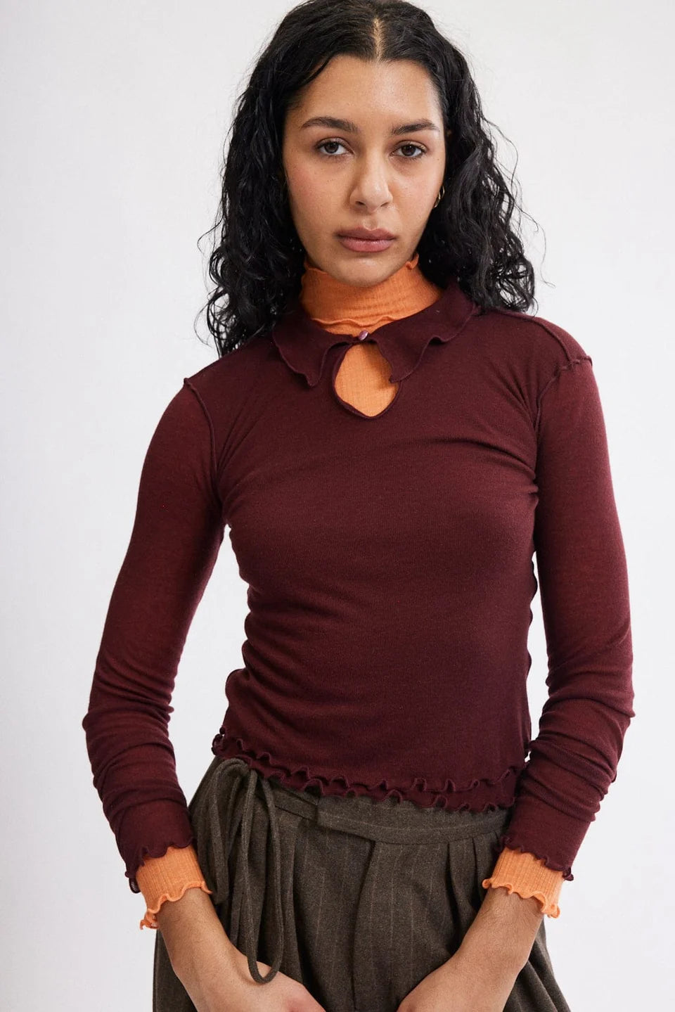 Piper Top - Oxblood