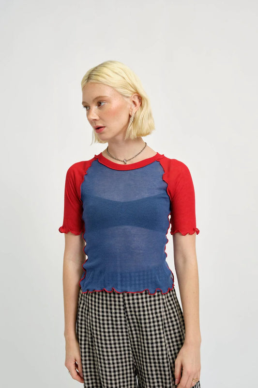 Ruth Tee - Blue & Red