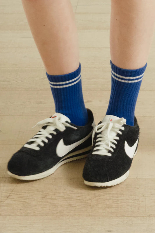 Boyfriend Socks - Cobalt