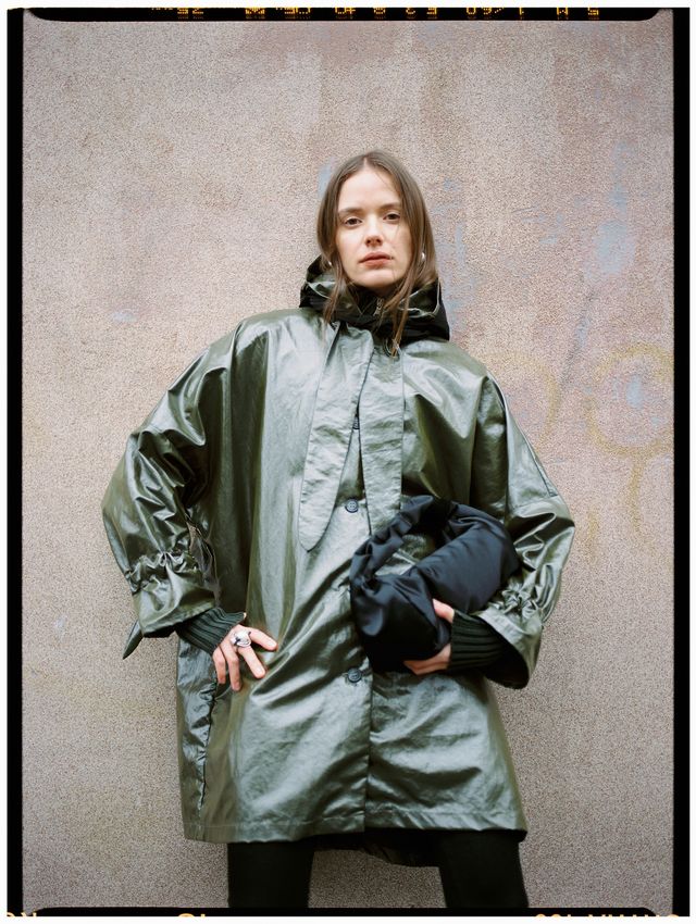 Judy Rain Jacket - Metallic Moss