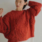 Patchwork Crew Neck - Persimmon