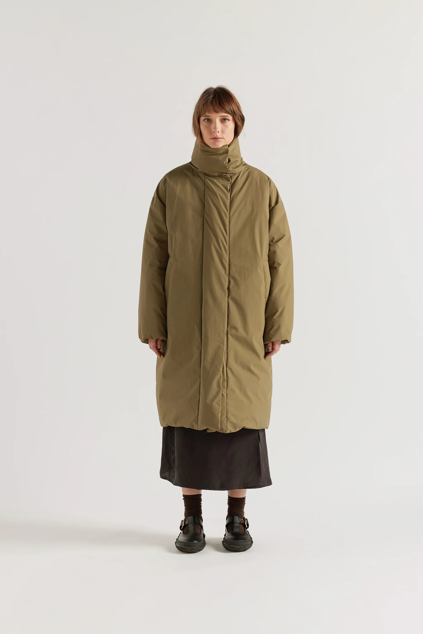 Floating Puffa Coat - Olive
