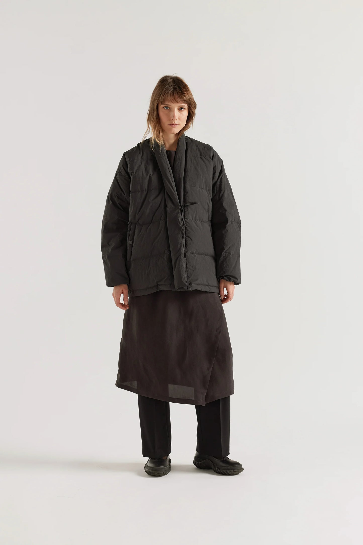 The Nimbus Kimono Jacket - Vintage Black