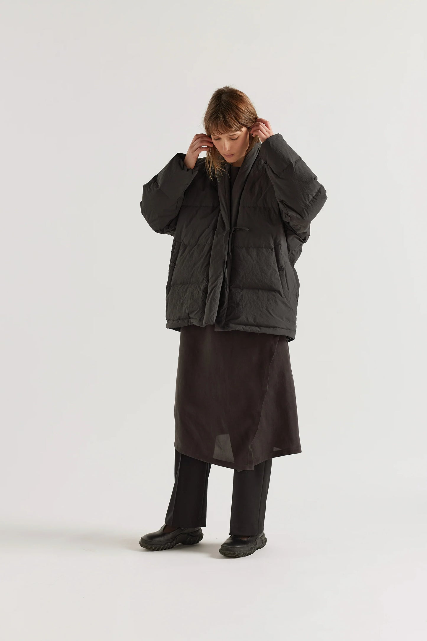 The Nimbus Kimono Jacket - Vintage Black
