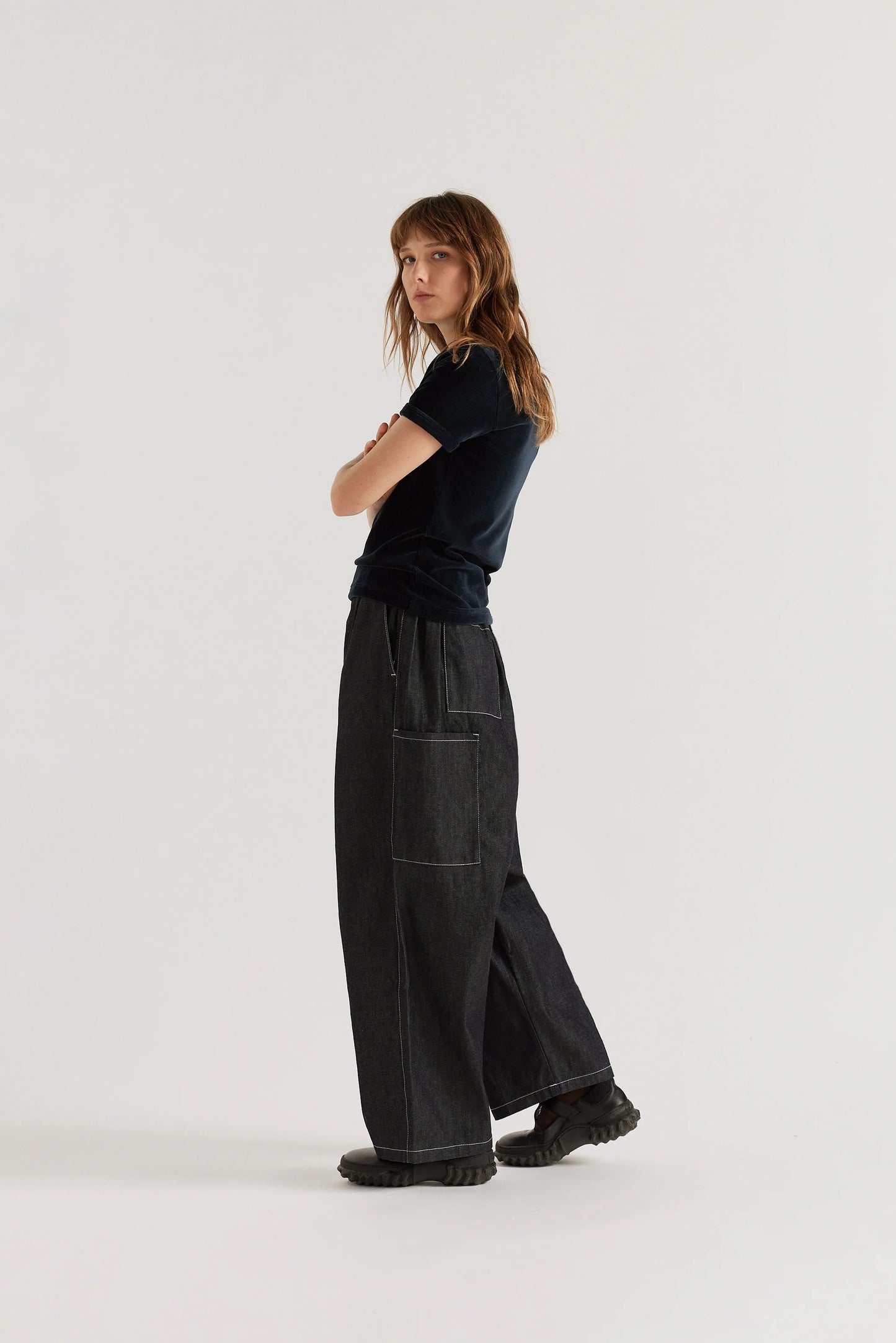 Wisp Elasticated Jean - Dark Indigo