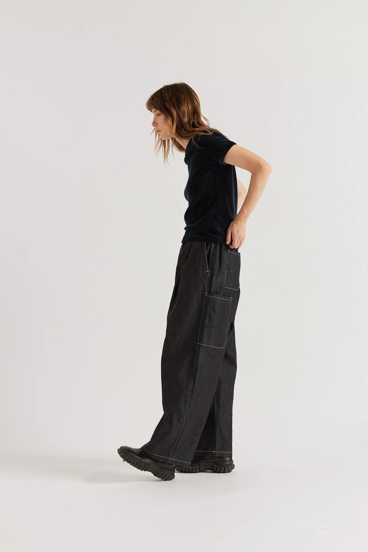 Wisp Elasticated Jean - Dark Indigo