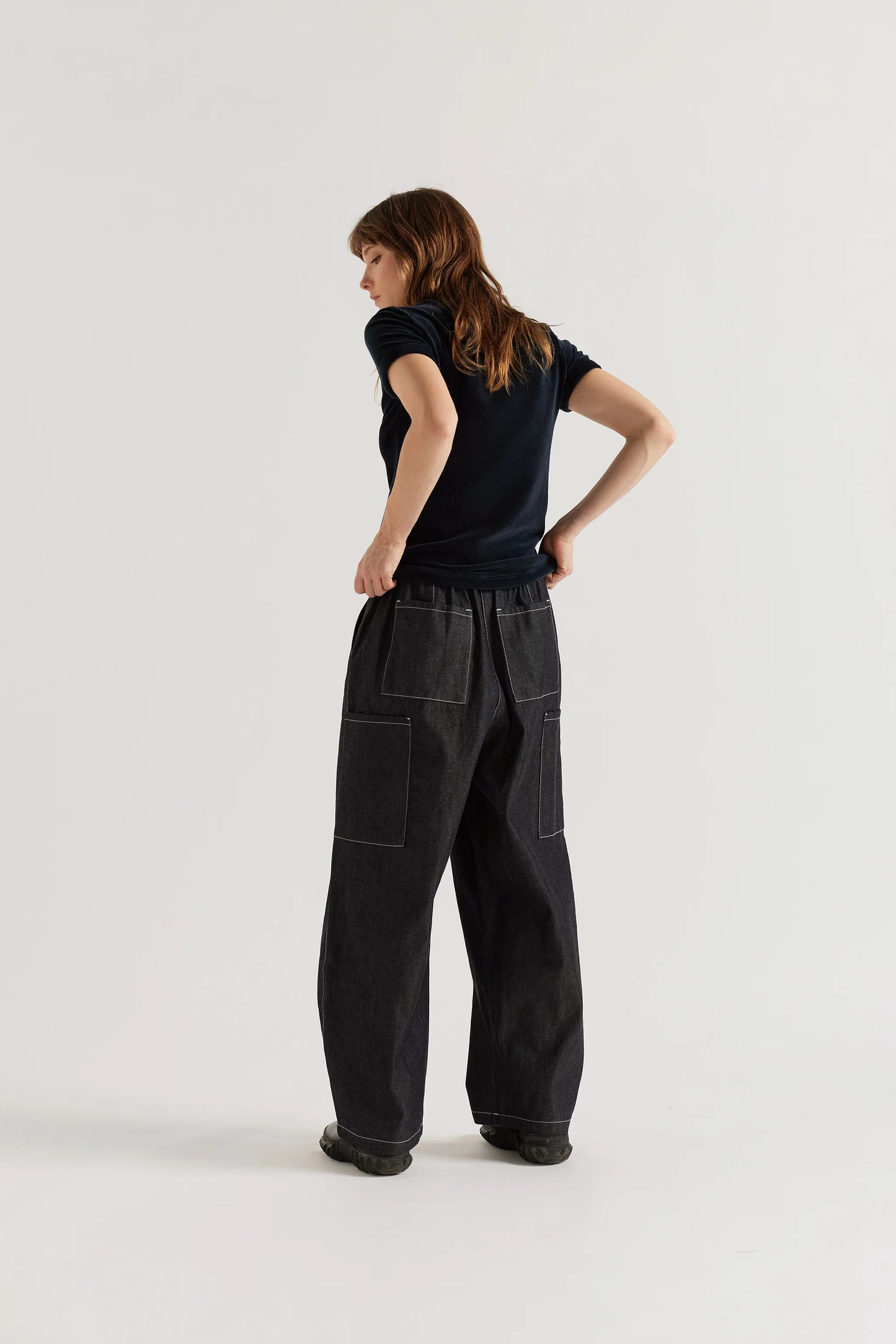 Wisp Elasticated Jean - Dark Indigo