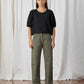 Puff Sleeve Top - Black Voile