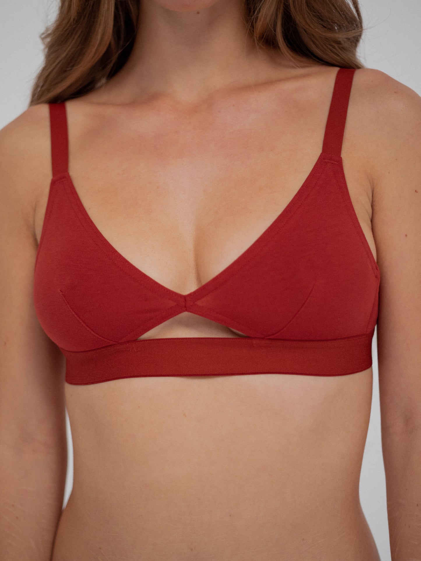 Cut Out Bra Wide Strap - GOTS Cotton