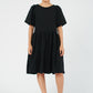 Mini Agnes Dress- Black Woven