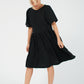 Mini Agnes Dress- Black Woven