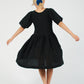 Mini Agnes Dress- Black Woven