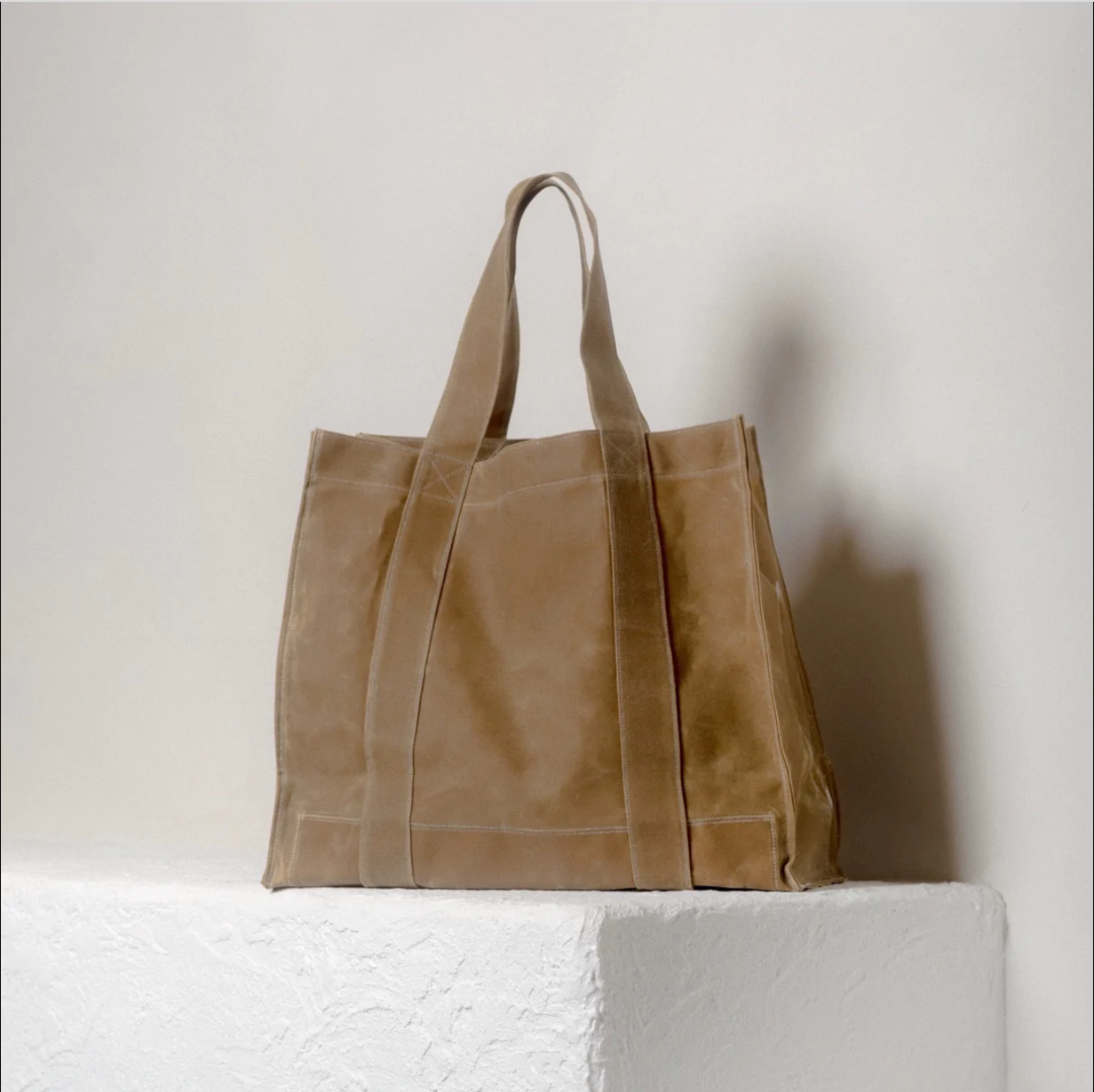 Waxed Canvas Tote - Sage