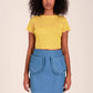 Tate Mini Skirt - Light Blue Denim