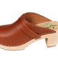 High Heel Classic Clog- Tan